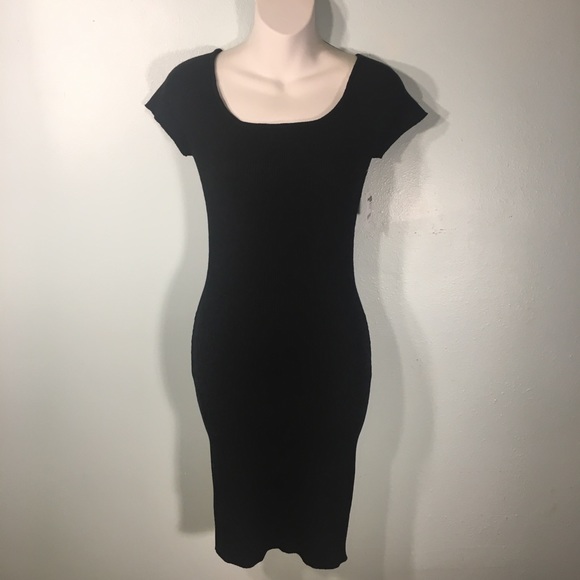 Black Charlotte Russe Short Sleeve Dress NWT Small - Picture 2 of 8